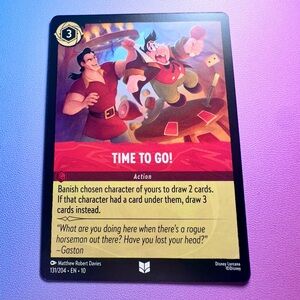 time to go! - 131/204 (uncommon) — lorcana: whispers in the well